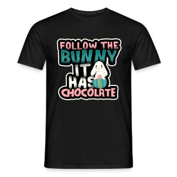 Osterhase - Männer T-Shirt - Schwarz - Vorne - AI Model Male 178 light (178cm)