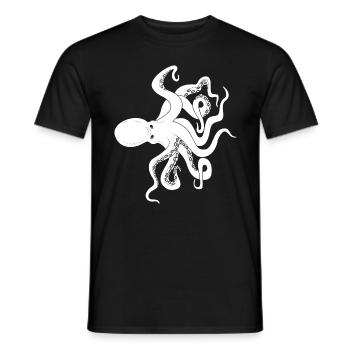 Kraken Oktopus - Männer T-Shirt - Schwarz - Vorne - AI Model Male 178 light (178cm)