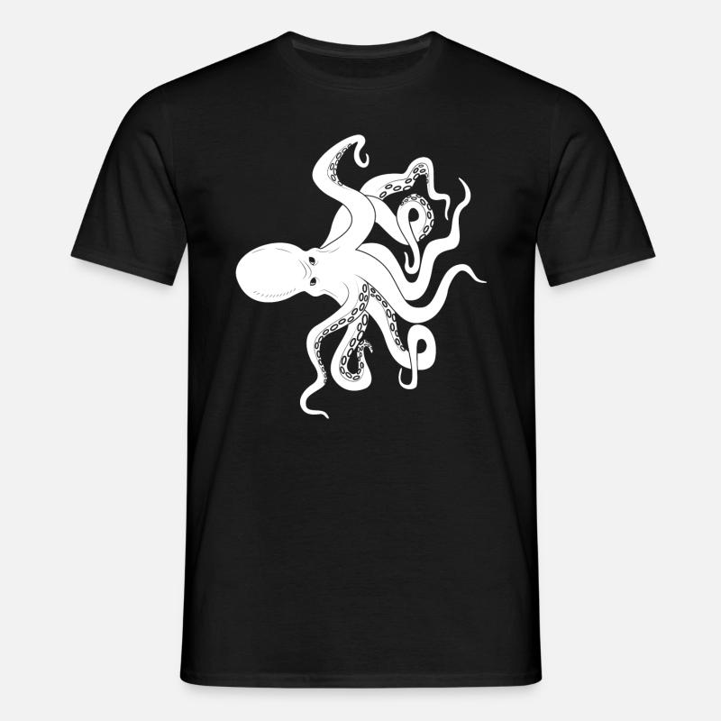 Blæksprutte blæksprutter - T-shirt til herrer - sort