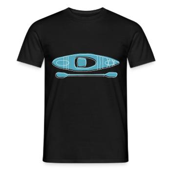 Kayak - Männer T-Shirt - Schwarz - Vorne - AI Model Male 178 light (178cm)