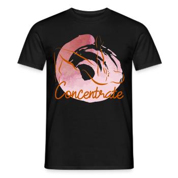 Pilates - Men's T-Shirt - black - Front - AI Model Male 178 light (178cm)