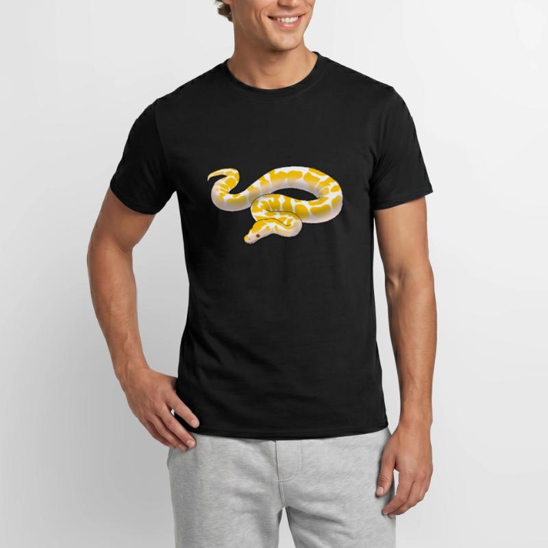 Albino ball python Python regius ballpython motif T-shirt homme
