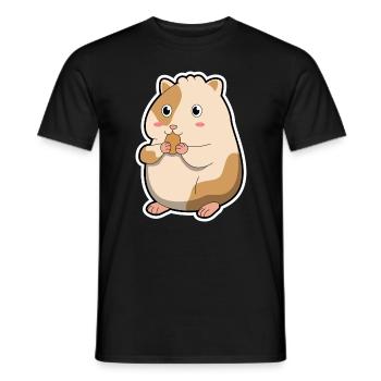 Hamster rongeur animal de compagnie cadeau animal mignon - T-shirt homme - noir - Devant - AI Model Male 178 light (178cm)
