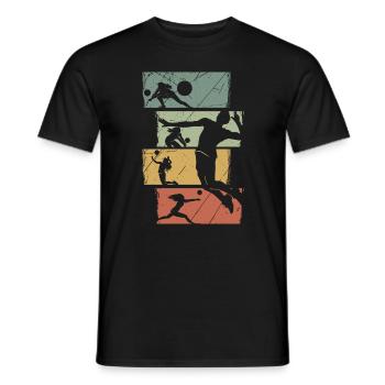 Joueur de volley-ball de volley-ball cadeau de beach-volley - T-shirt homme - noir - Devant - AI Model Male 178 light (178cm)
