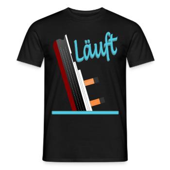 Läuft-Titanic-Version 1 - Männer T-Shirt - Schwarz - Vorne - AI Model Male 178 light (178cm)
