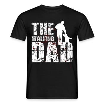 The walking dad - Männer T-Shirt - Schwarz - Vorne - AI Model Male 178 light (178cm)