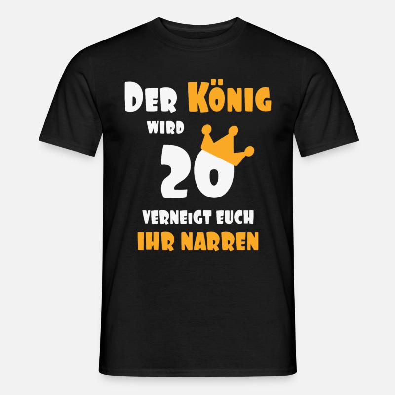20. Geburtstag 20 - Männer T-Shirt - Schwarz