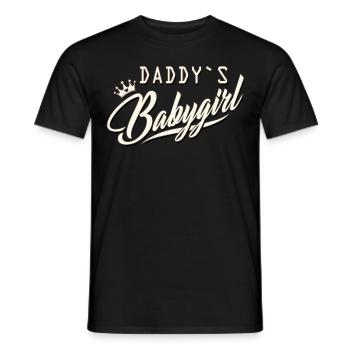 babygirl princess queen girl eltern baby shirt - Männer T-Shirt - Schwarz - Vorne - AI Model Male 178 light (178cm)