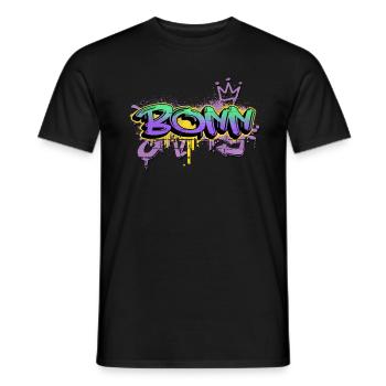 Bonn Deutschland Stadt Graffiti Spray Sprayer - Männer T-Shirt - Schwarz - Vorne - AI Model Male 178 light (178cm)