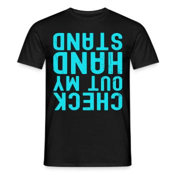 Gymnastique Acrobaties Cheerleading Gymnaste Gymnastique au sol - T-shirt homme - noir - Devant - AI Model Male 178 light (178cm)