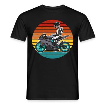Motorcycle Lifestyle / Motorcycle / Motorcycles biker - Men's T-Shirt - black - Front - AI Model Male 178 light (178cm)