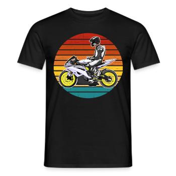 Motorcycle Lifestyle / Motorcycle / Motorcycles biker - Men's T-Shirt - black - Front - AI Model Male 178 light (178cm)