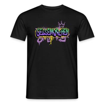Gelsenkirchen Deutschland Stadt Graffiti Sprayer - Männer T-Shirt - Schwarz - Vorne - AI Model Male 178 light (178cm)