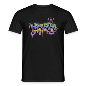 Hamm Deutschland Stadt Graffiti Spray Sprayer - Männer T-Shirt - Schwarz - Vorne - AI Model Male 178 light (178cm)