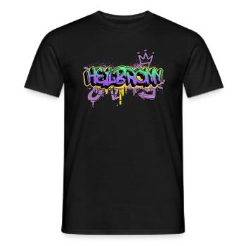 Heilbronn Deutschland Stadt Graffiti Spray Sprayer - Männer T-Shirt - Schwarz - Vorne - AI Model Male 178 light (178cm)