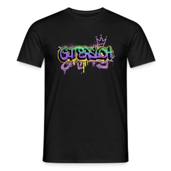 Gütersloh Deutschland Stadt Graffiti Spray Sprayer - Männer T-Shirt - Schwarz - Vorne - AI Model Male 178 light (178cm)