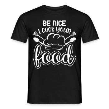 Chef Chef Chefs Kitchen Funny saying - Men's T-Shirt - black - Front - AI Model Male 178 light (178cm)