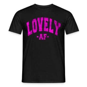 BELLE AF, JOUR DE LA SAINT-VALENTIN EN DISANT HOMMES FEMMES - T-shirt homme - noir - Devant - AI Model Male 178 light (178cm)