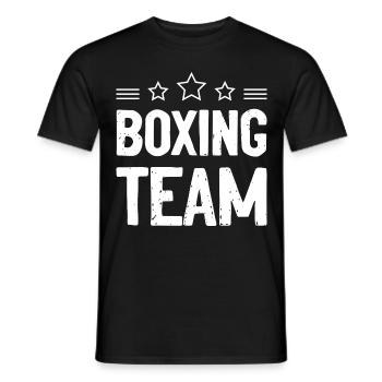 Boxing Team - Men's T-Shirt - black - Front - AI Model Male 178 light (178cm)