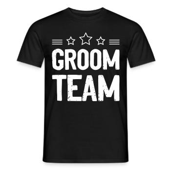 Groom Team Bachelor Bräutigam - Männer T-Shirt - Schwarz - Vorne - AI Model Male 178 light (178cm)