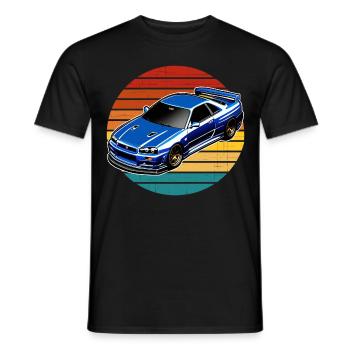 Jdm / Tuning / Turbocharger / Rims / Chiptuning - Men's T-Shirt - black - Front - AI Model Male 178 light (178cm)