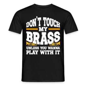 Mellophon Musikinstrument | Blaskapelle Geschenke - Männer T-Shirt - Schwarz - Vorne - AI Model Male 178 light (178cm)
