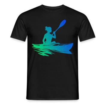 Kayak Canoë Kayak Homme Kayak Femme - T-shirt homme - noir - Devant - AI Model Male 178 light (178cm)