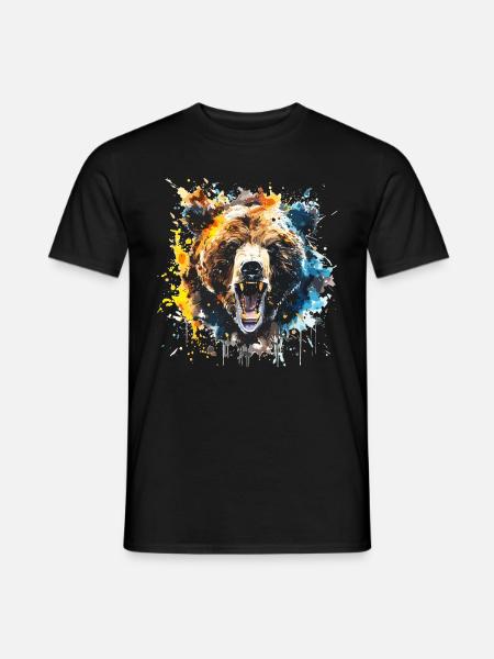 Grizzly, bear, bear - Men's T-Shirt - black