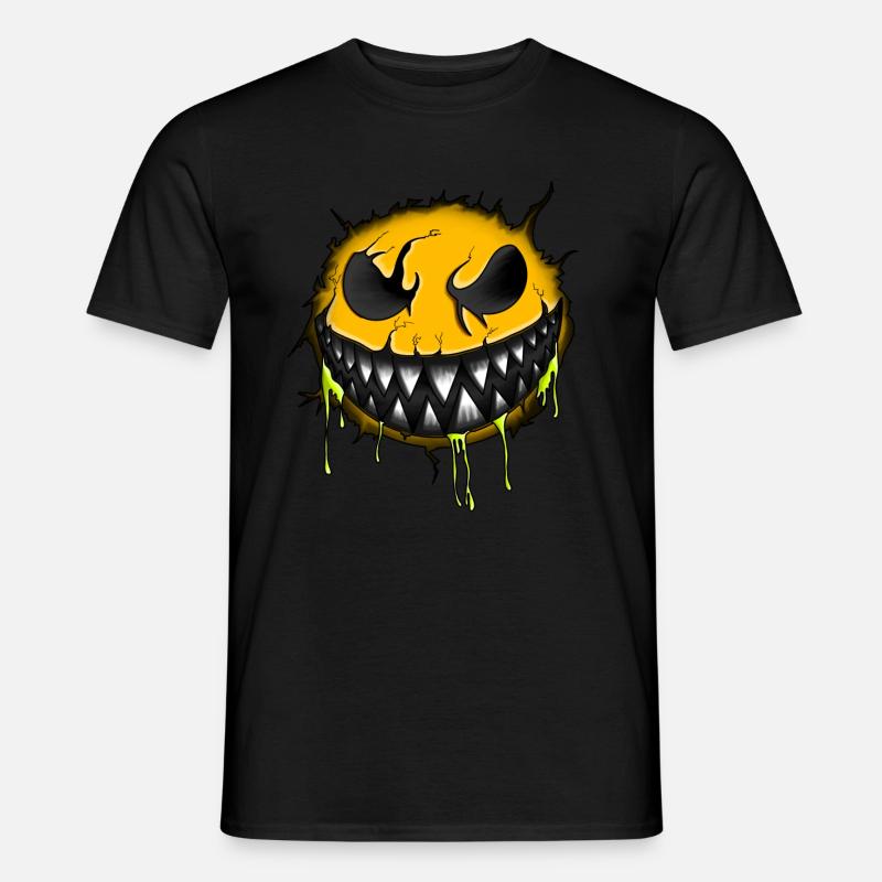 Keep smiling - Männer T-Shirt - Schwarz
