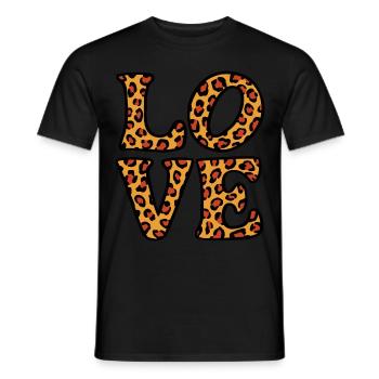 Signe de paix Amour des années 60 des années 70 Costume Groovy Hippie - T-shirt homme - noir - Devant - AI Model Male 178 light (178cm)