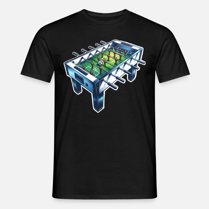 Biliardino calcio balilla - T-shirt uomo - nero