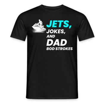 Jetski fahren Papa Humor Wassersport Sommer Spaß - Männer T-Shirt - Schwarz - Vorne - AI Model Male 178 light (178cm)