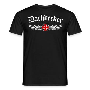 Chemise de toiture imprimée dans la meilleure qualité de marque - T-shirt homme - noir - Devant - AI Model Male 178 light (178cm)