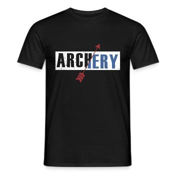 Flèche de tir à l'arc - T-shirt homme - noir - Devant - AI Model Male 178 light (178cm)