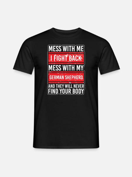 German Shepherd dog lover - Men's T-Shirt - black