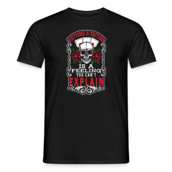 Tatoueur - T-shirt homme - noir - Devant - AI Model Male 178 light (178cm)
