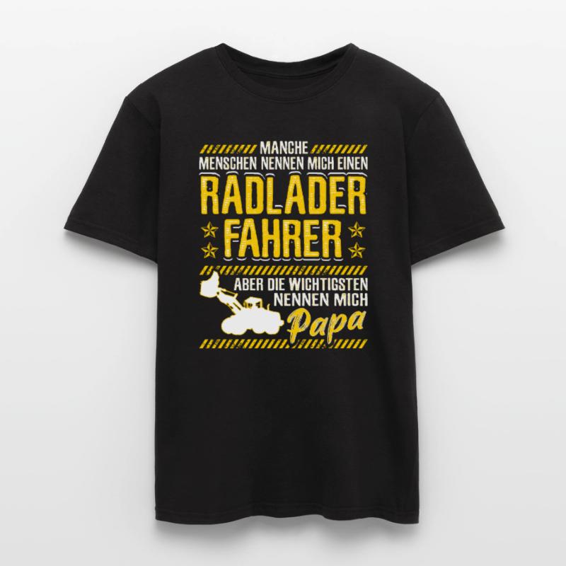 Wheelloader Dad Gift Wheel loader Excavator Men's T-Shirt