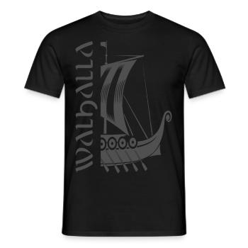 Valhalla Viking Vikings Bjoern Eisenseite - Männer T-Shirt - Schwarz - Vorne - AI Model Male 178 light (178cm)