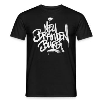 Neubrandenburg Graffiti Ultras T Shirt - Männer T-Shirt - Schwarz - Vorne - AI Model Male 178 light (178cm)