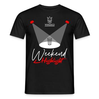 Wine Spritzer Weekend Highlight - Men's T-Shirt - black - Front - AI Model Male 178 light (178cm)