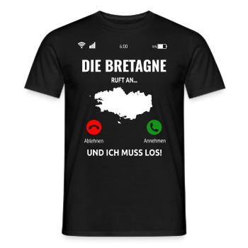 Bretagne Frankreich Urlaub Bretonen Idee - Männer T-Shirt - Schwarz - Vorne - AI Model Male 178 light (178cm)