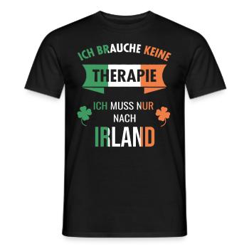 Irland Irische Insel Ireland Idee - Männer T-Shirt - Schwarz - Vorne - AI Model Male 178 light (178cm)