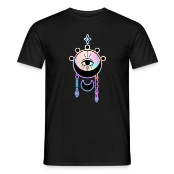 Esoteric Eye Mystical Symbol - Men's T-Shirt - black - Front - AI Model Male 178 light (178cm)