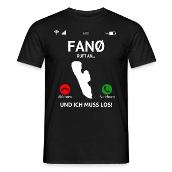 Fanø Fanö Dänemark Urlaub Idee - Männer T-Shirt - Schwarz - Vorne - AI Model Male 178 light (178cm)