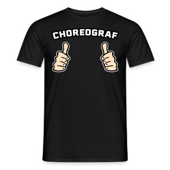 Choreograf Tanzen Geschenkidee - Männer T-Shirt - Schwarz - Vorne - AI Model Male 178 light (178cm)