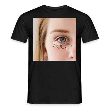 Focus girl - T-shirt homme - noir - Devant - AI Model Male 178 light (178cm)
