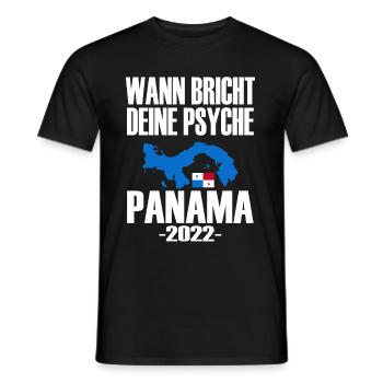 Panama Psyche 2022 - Männer T-Shirt - Schwarz - Vorne - AI Model Male 178 light (178cm)