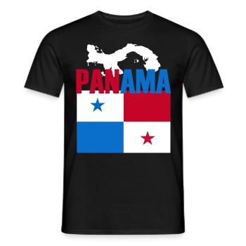 Panama Flag Gift Idea - Men's T-Shirt - black - Front - AI Model Male 178 light (178cm)