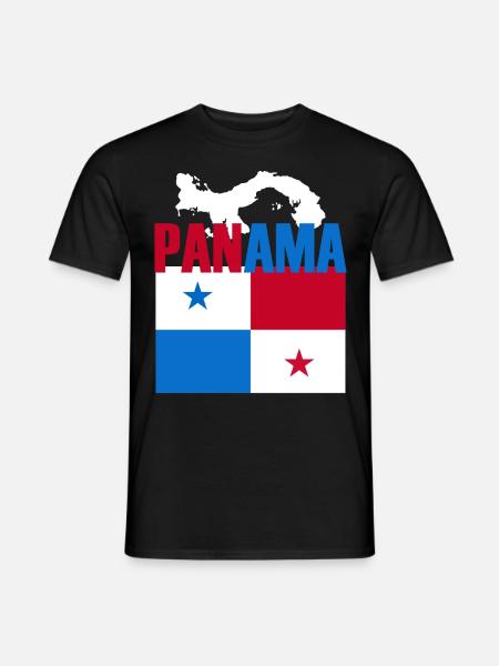 Panama Flag Gift Idea - Men's T-Shirt - black