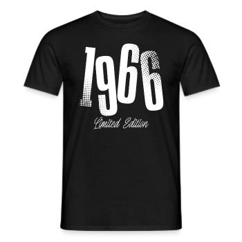 1966 Jahrgang Geburtstag Baujahr Geboren - Männer T-Shirt - Schwarz - Vorne - AI Model Male 178 light (178cm)